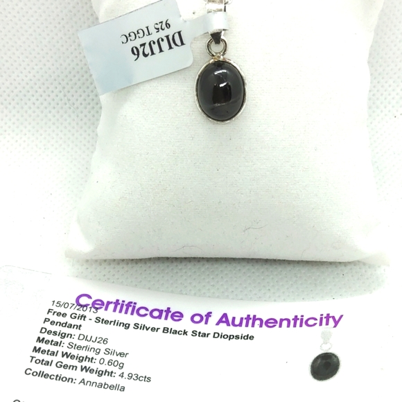 Black Star Diopside Necklace    NOT FOR SALE - SOLD - Picture 2 of 5